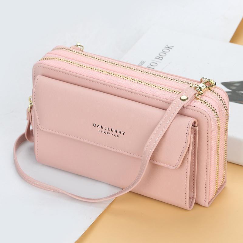 Women 12 Card Slots Large Capacity Phone Bag Crossbody Bag