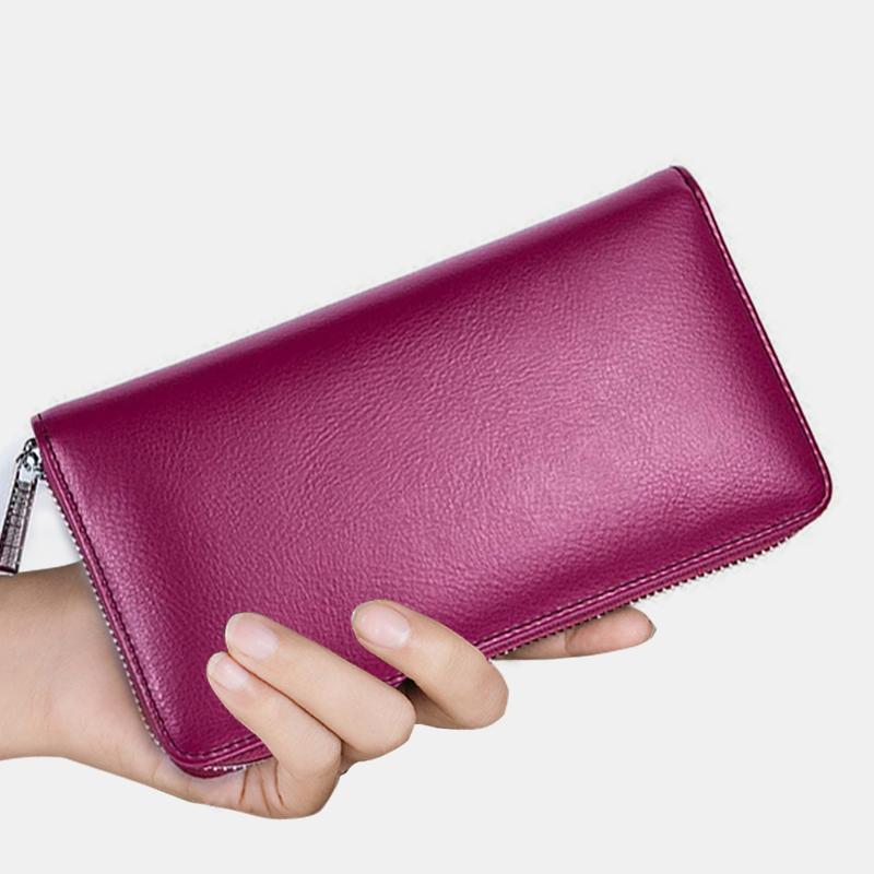 RFID Genuine Leather Card Wallet