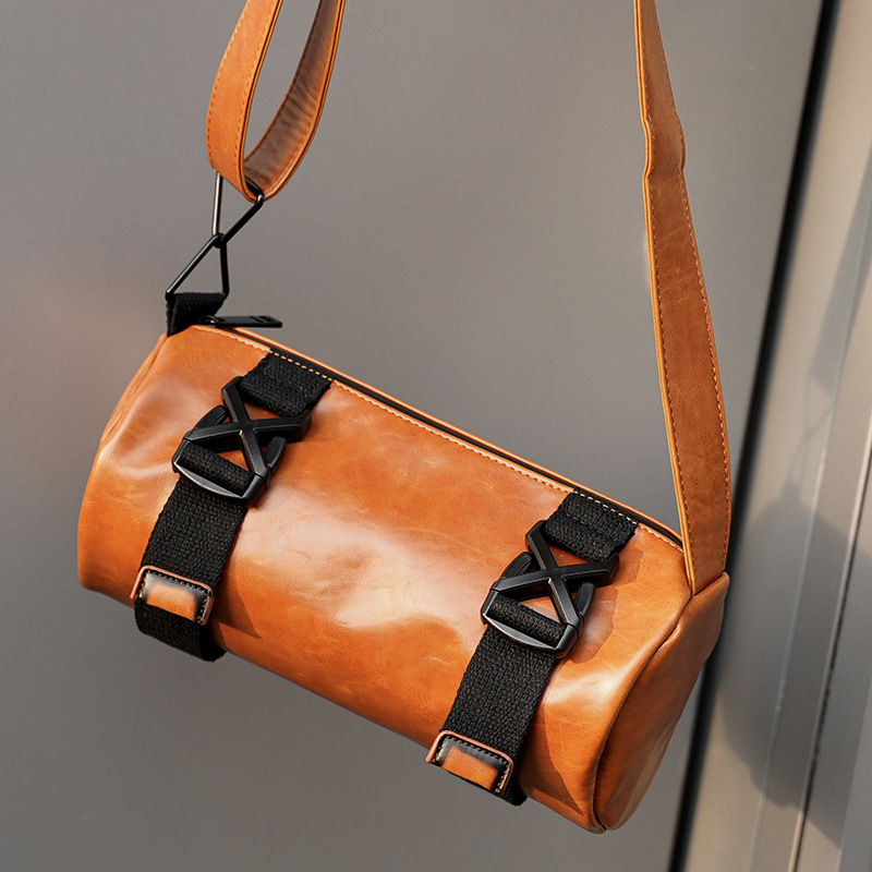 Tide Brand Fashion Casual Joker Drum Youth Street Crossbody Bag