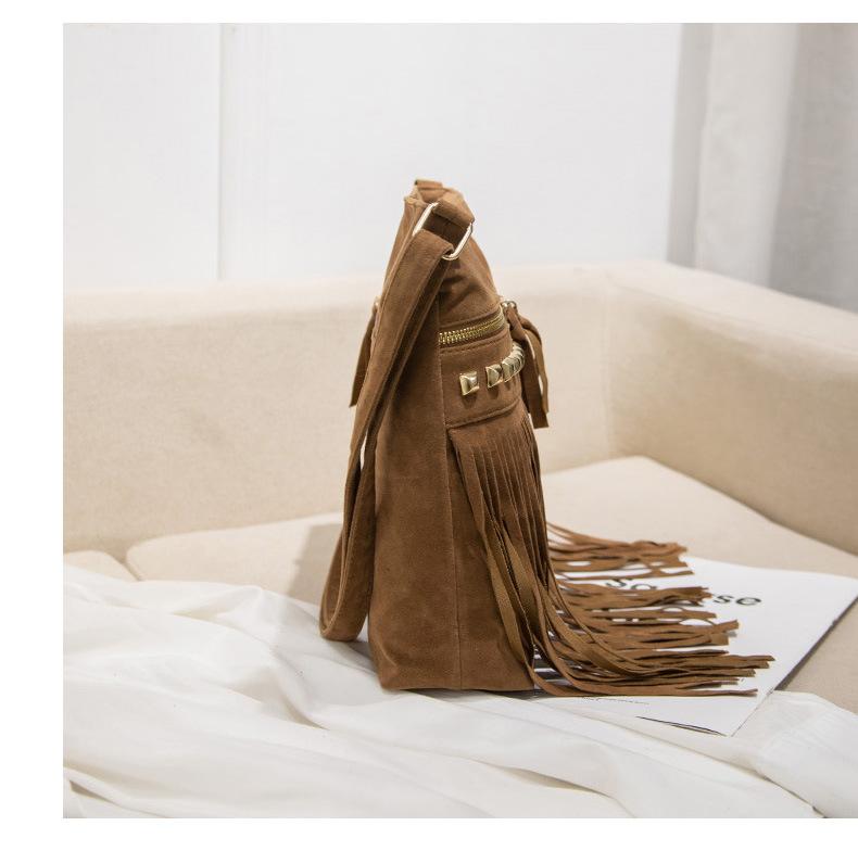 Retro Tassel Bag Fashion Small Messenger Bag Casual Shopping Personalized Women's Bag Shoulder Bag