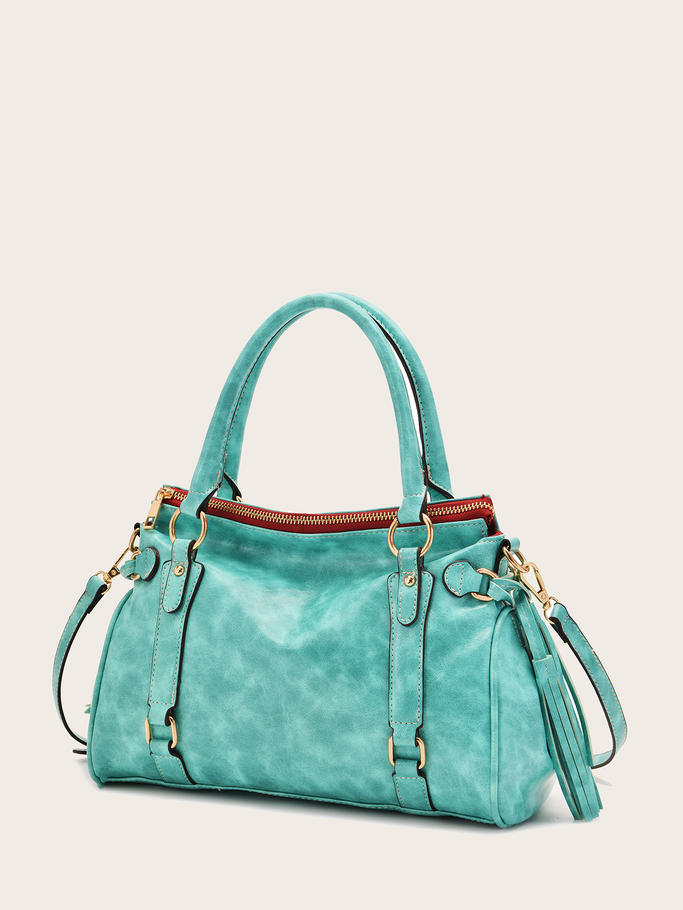 Retro Plant Soft Hand-held Shoulder Slung Bag