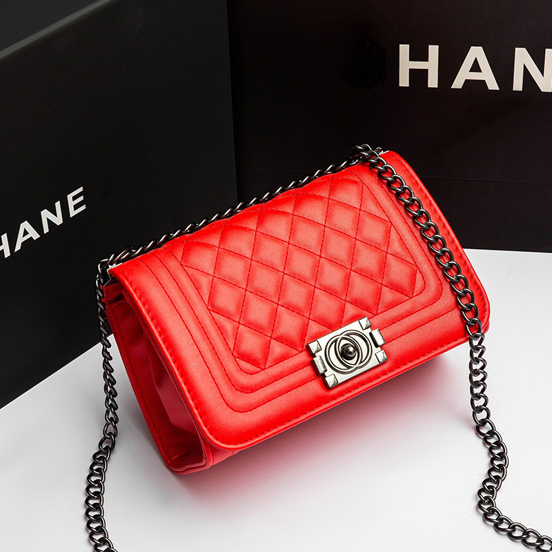 Leather Chain Bag Crossbody Bag