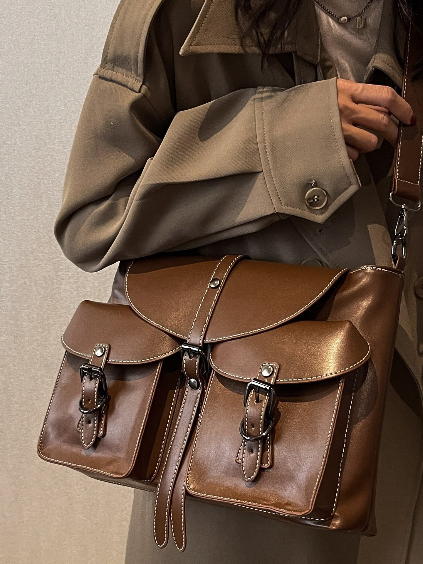 Retro Large Crossbody Shoulder Bag