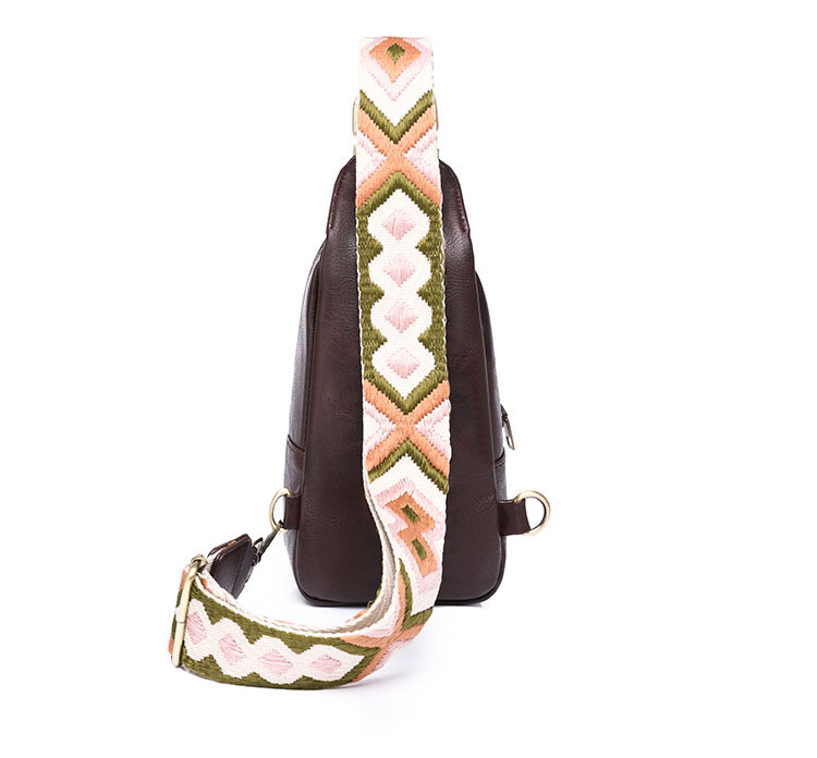 Women PU Leather Sling Bag Small Crossbody Sling Backpack