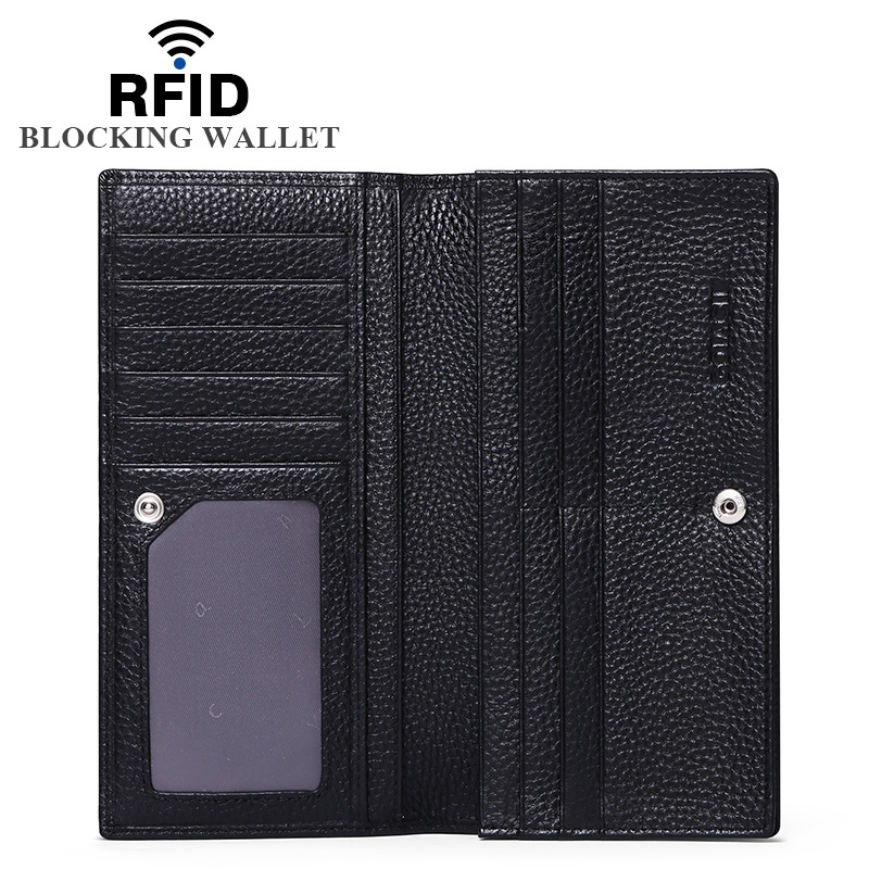 Anti-theft Brush Ladies Long Wallet Ultra-thin