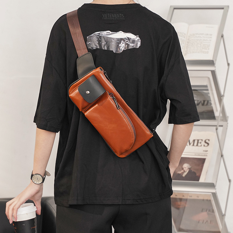 New Korean Version Of Men's Retro Sports Crossbody Bag