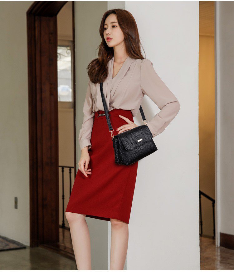 Soft leather handbags 2021 spring and summer new messenger bag ladies fashion simple casual portable shoulder bag