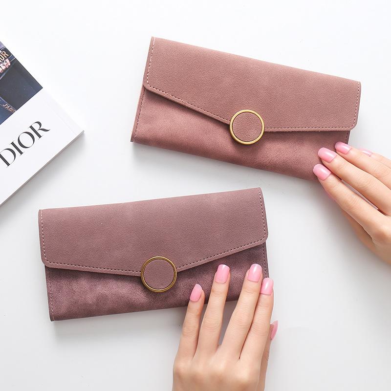 All-match stitching long card holder Multi-card position  bag