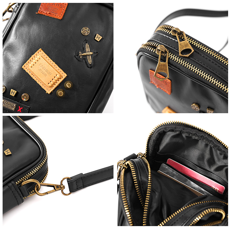 2023 New Fashion Brand Rivet Shoulder Messenger Bag