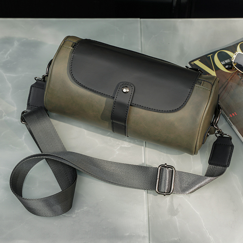 New Personality Design Fashion Retro Fashion Men's Small Leather Bag