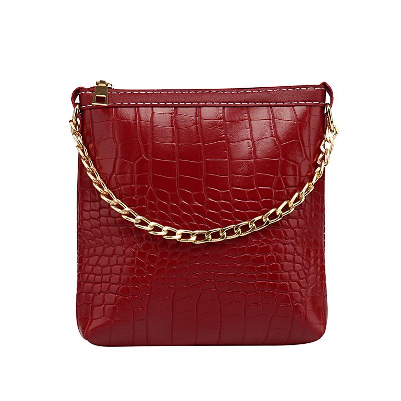 Women's New Fashion Korean Version Of Stone Shoulder Bag Messenger Bag Fashion Armpit Bag Small Square Bag