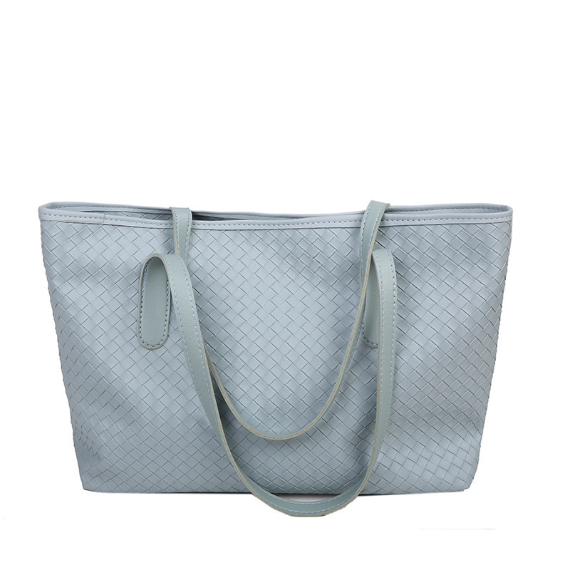 New Large Capacity Fashion Woven Single Shoulder Handheld Simple Tote Bag