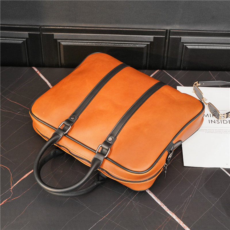 New Fashion Light Business Cross Retro Portable Shoulder Document Diagonal Bag