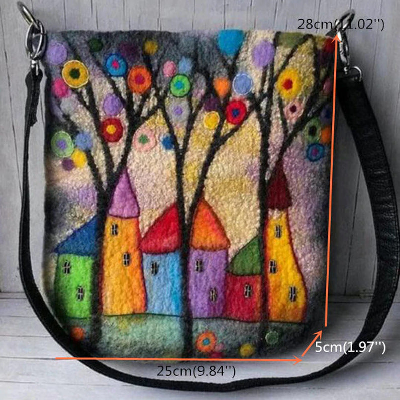 Women's fashion wild printed crossbody bag